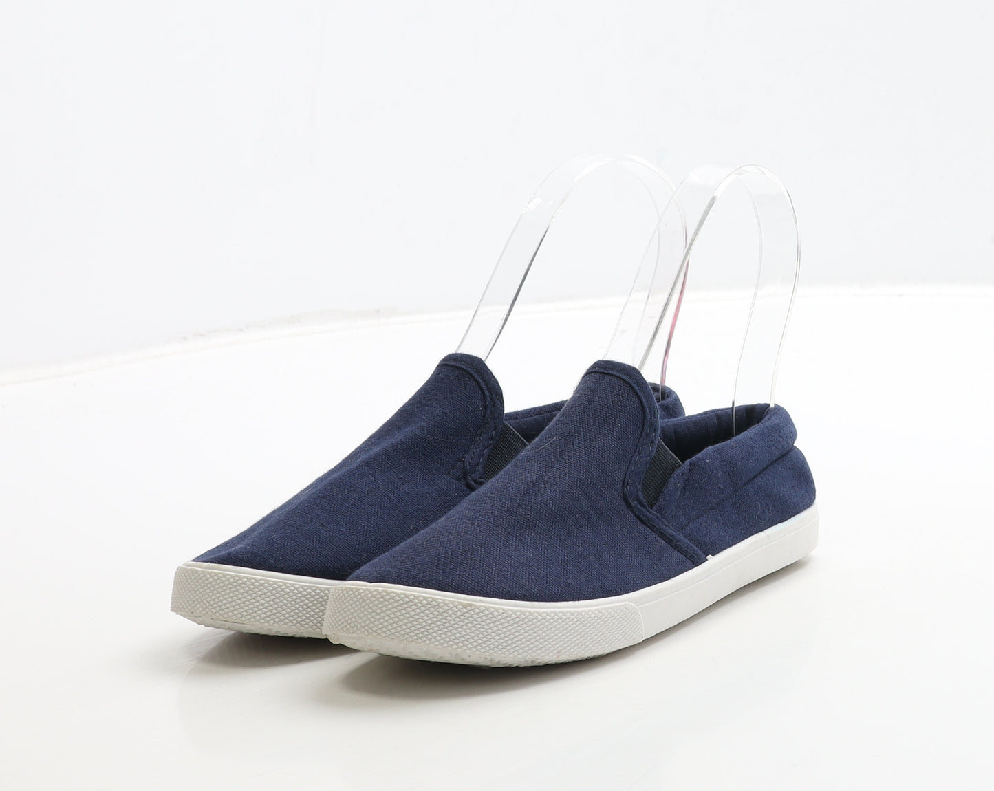 Primark Boys Beige Fabric Slip On Casual UK 11 29