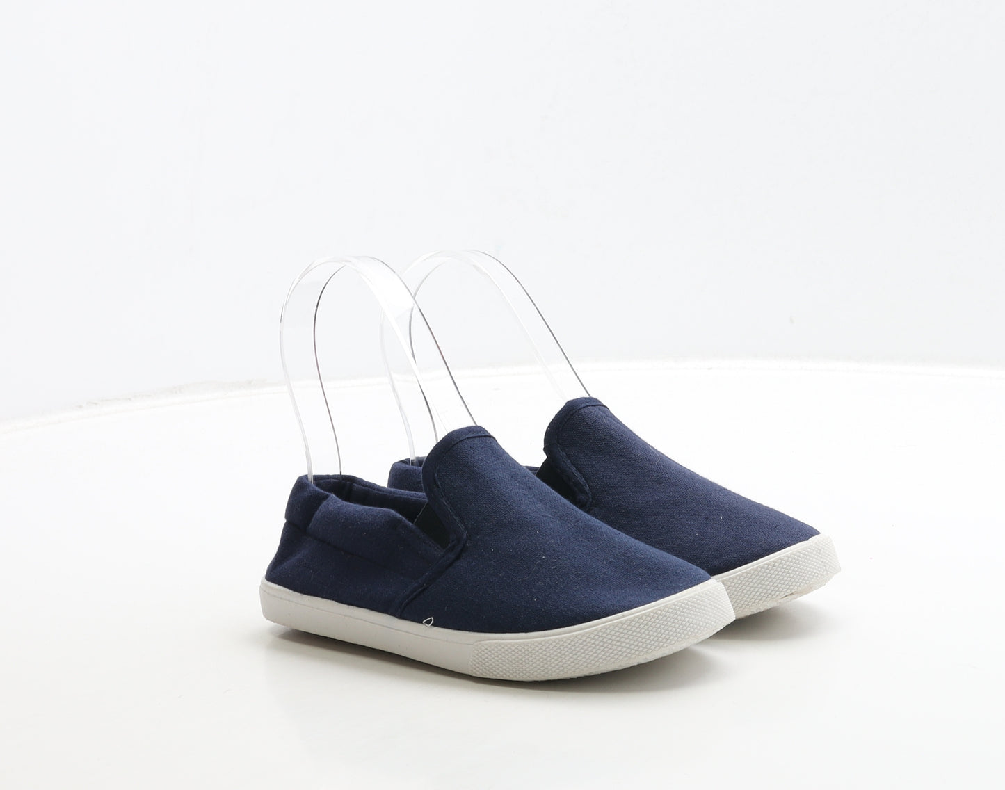 Primark Boys Beige Fabric Slip On Casual UK 11 29