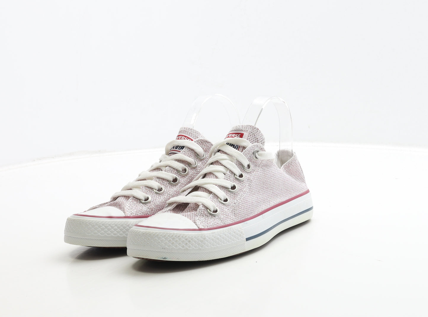 Converse Womens Pink Polyester Trainer UK 4.5 37