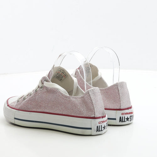 Converse Womens Pink Polyester Trainer UK 4.5 37