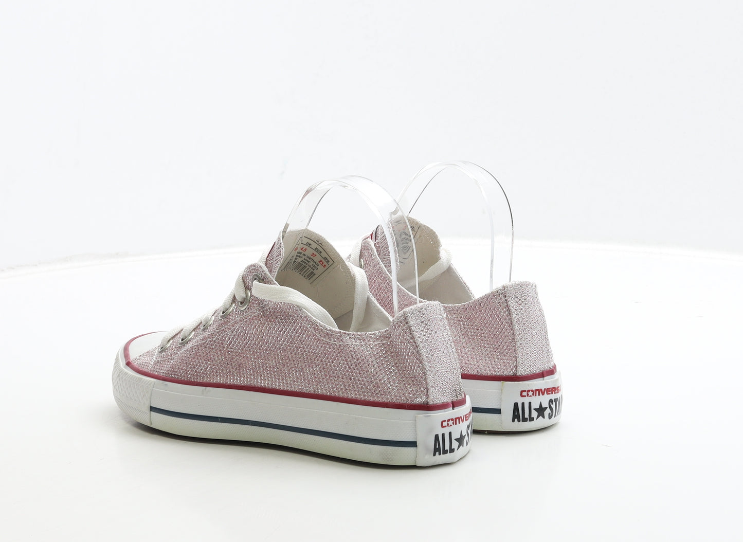 Converse Womens Pink Polyester Trainer UK 4.5 37