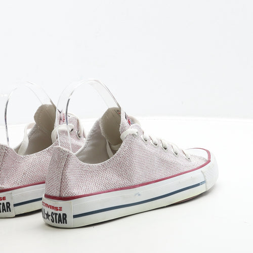 Converse Womens Pink Polyester Trainer UK 4.5 37