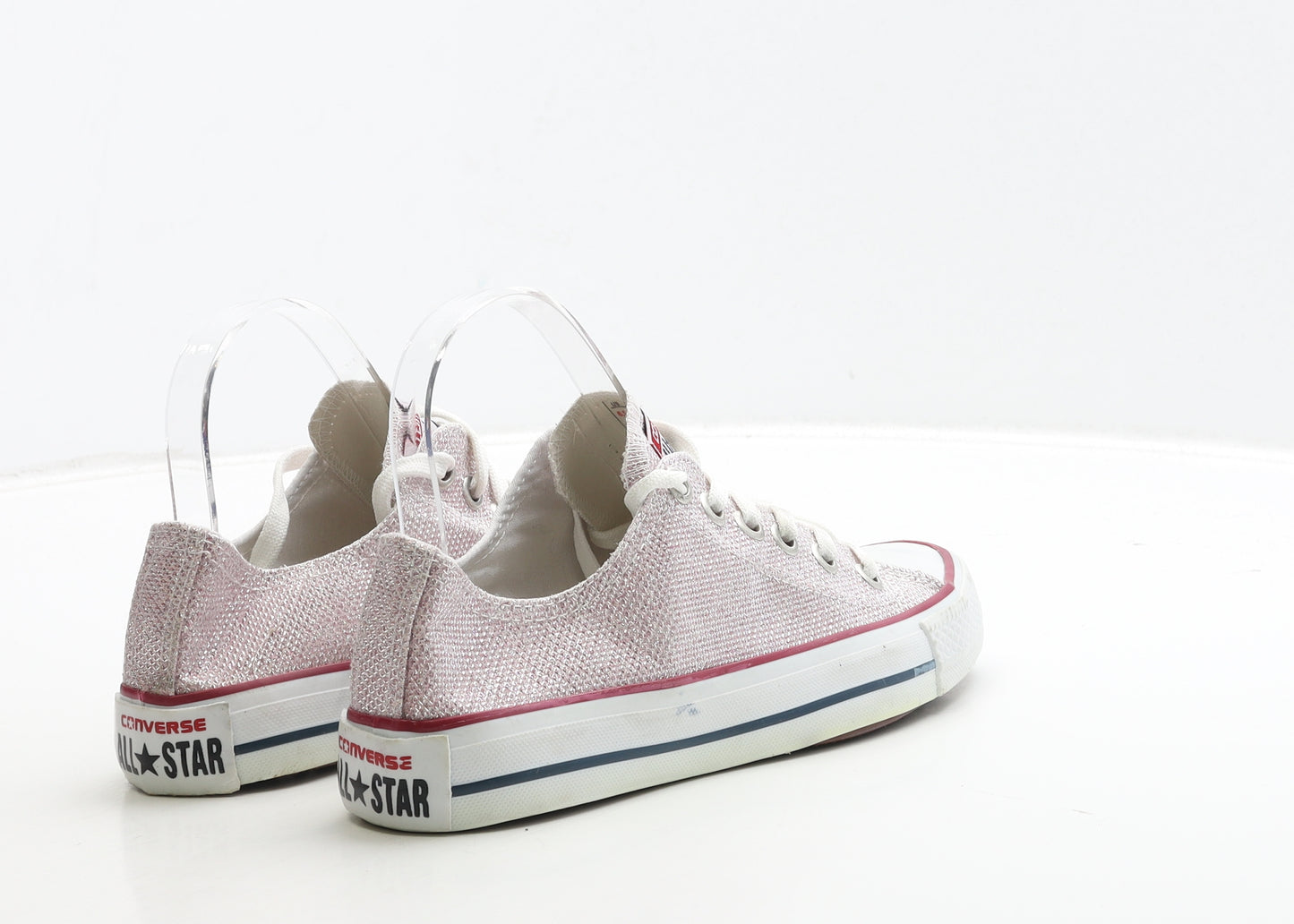 Converse Womens Pink Polyester Trainer UK 4.5 37