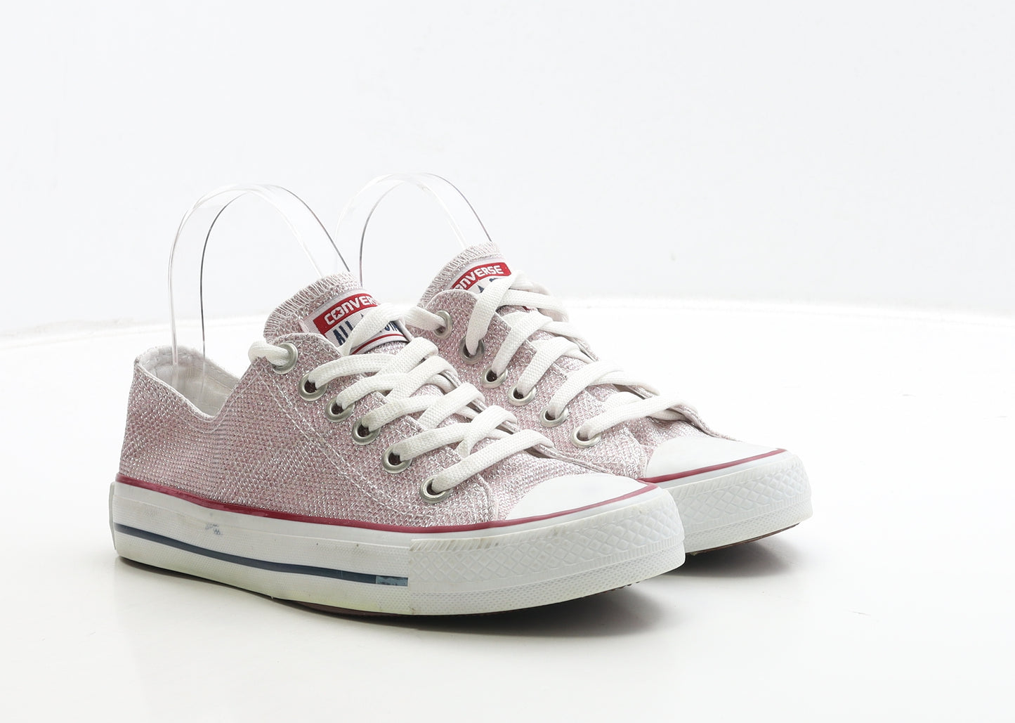 Converse Womens Pink Polyester Trainer UK 4.5 37