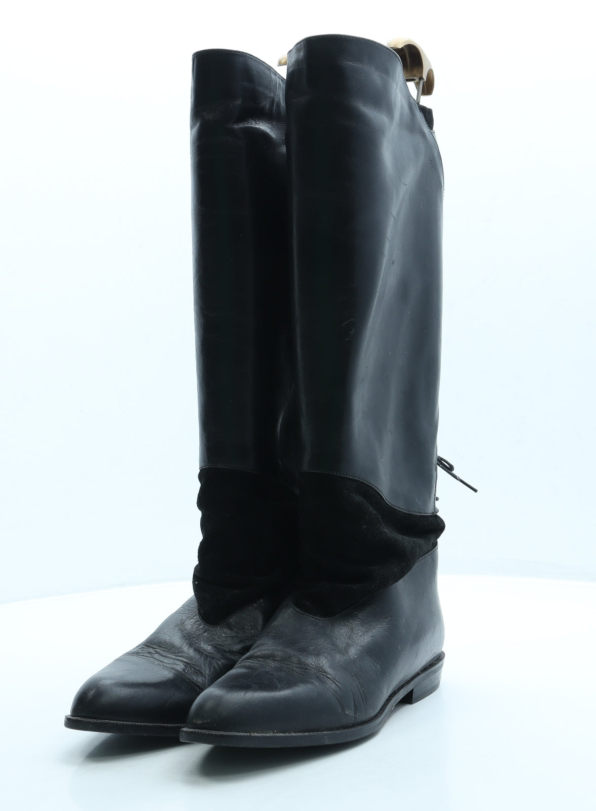 Russell & Bromley Womens Black Leather Slip On Boot UK 7 40