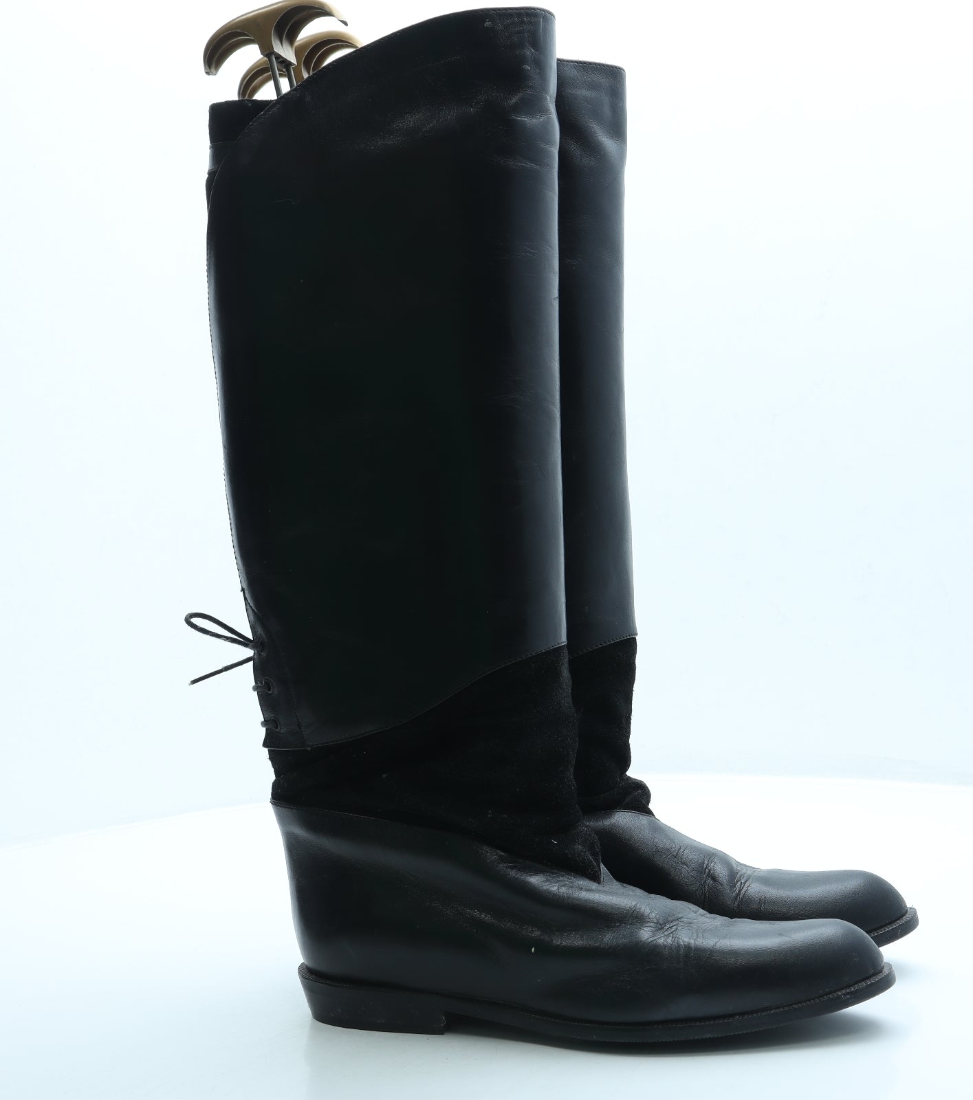 Russell & Bromley Womens Black Leather Slip On Boot UK 7 40