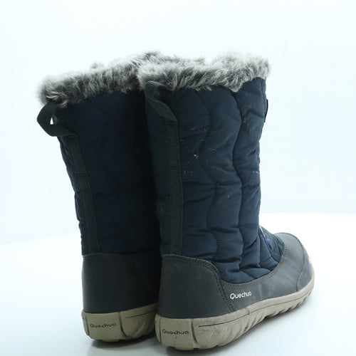 Quechua Womens Blue Polyester Snow Boot Boot UK 6.5 40