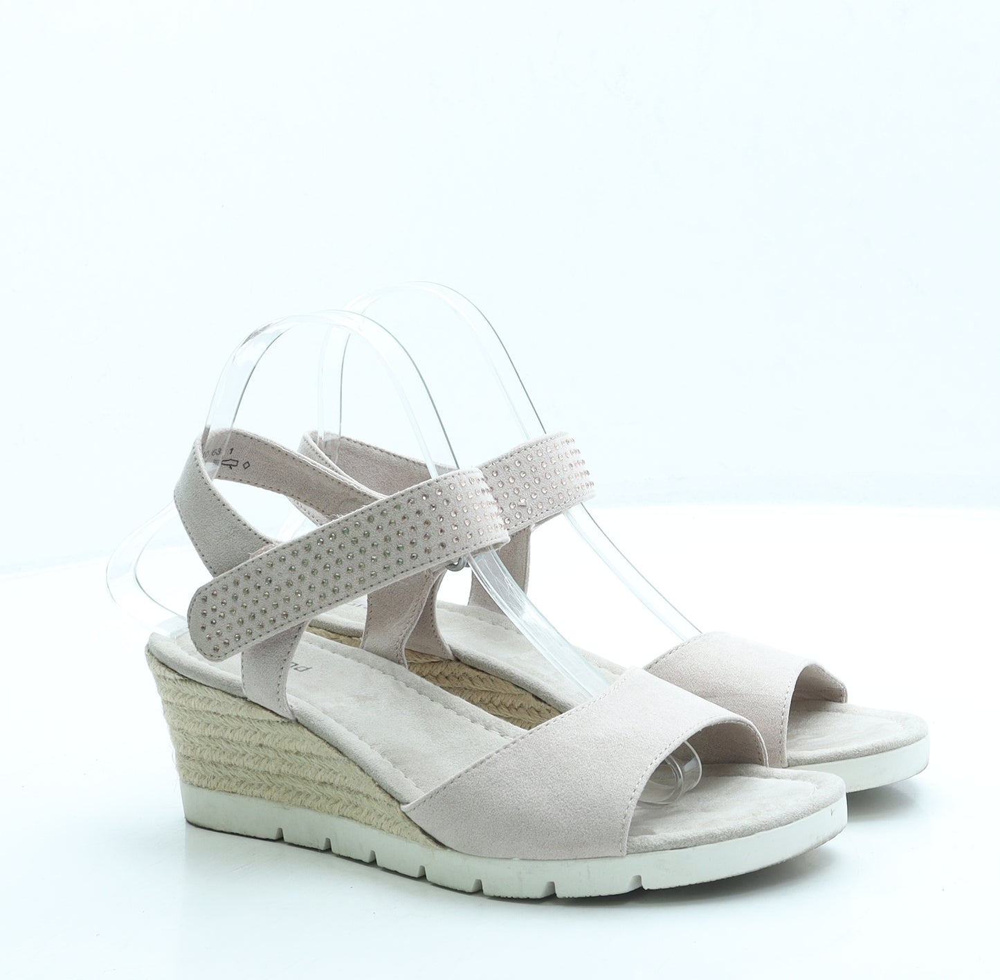 Graceland Womens Pink Suede Espadrille Heel UK 6 39