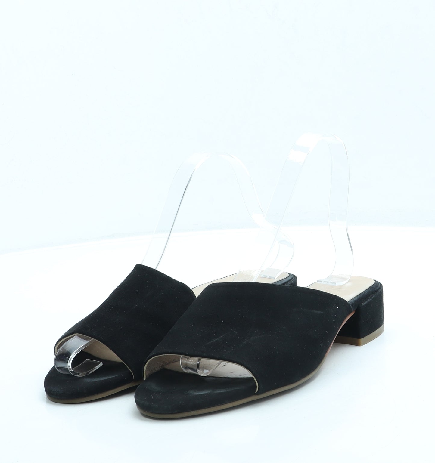 Jones Womens Black Suede Slip On Flat UK 6 39