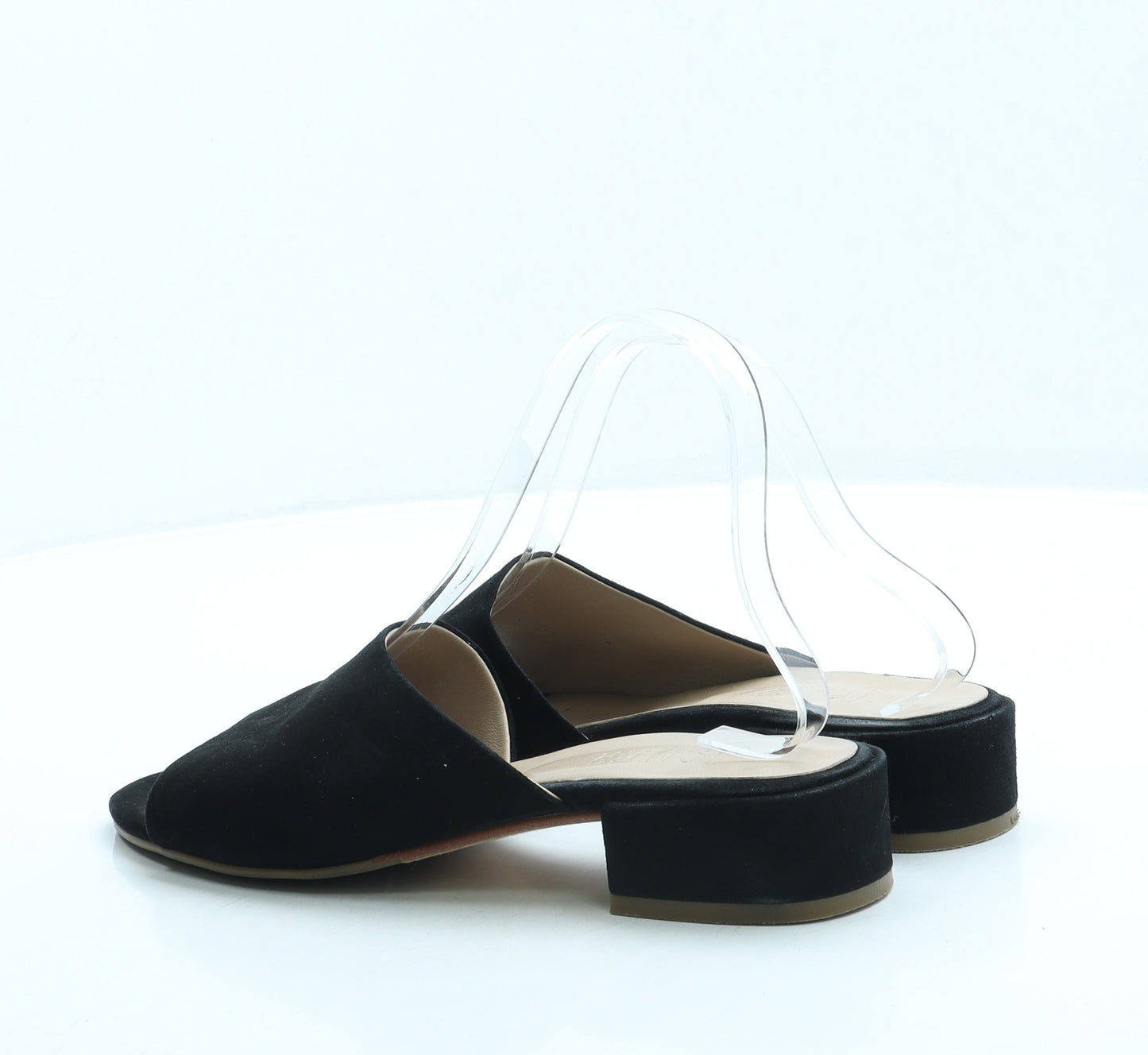 Jones Womens Black Suede Slip On Flat UK 6 39