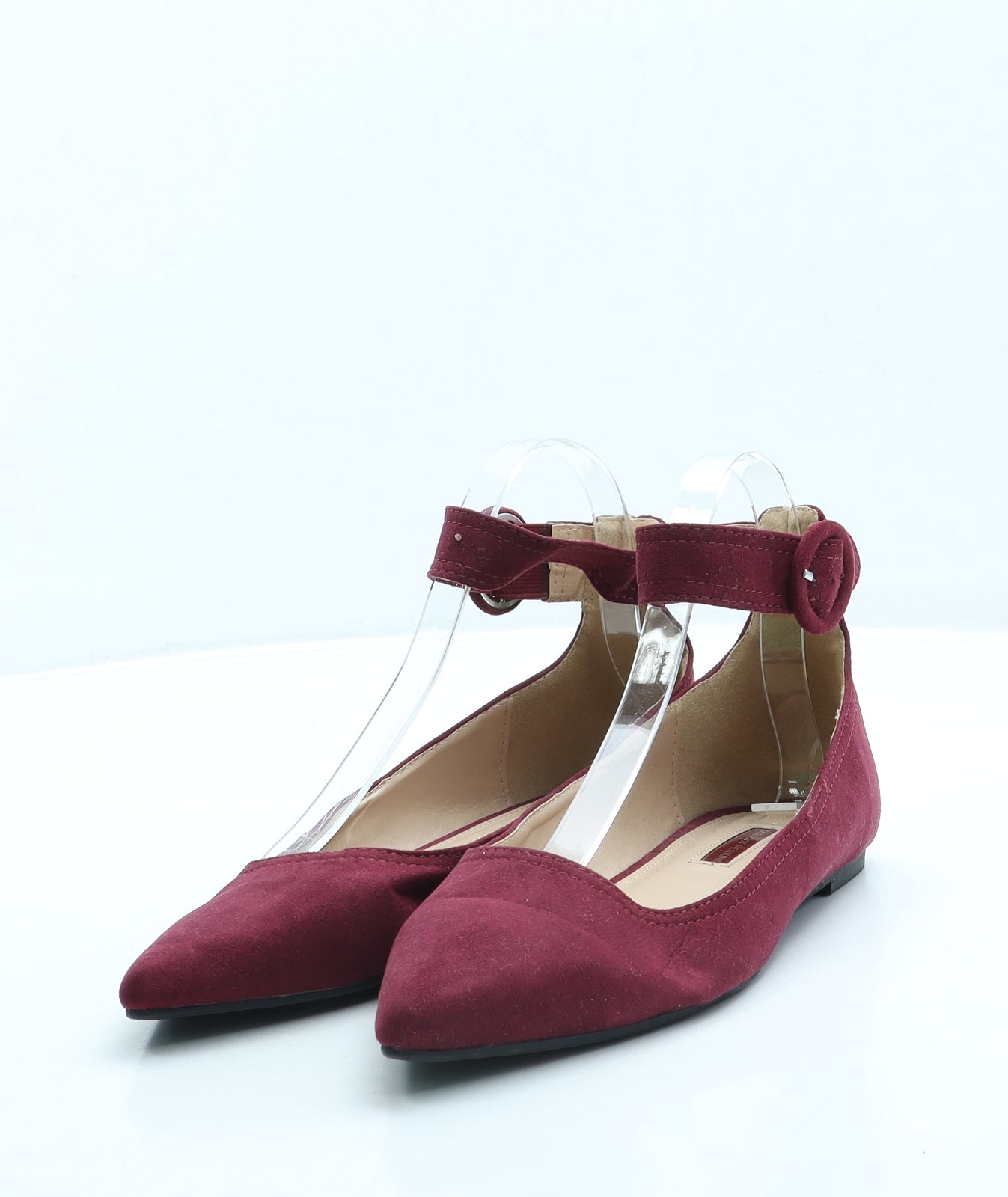 Dorothy Perkins Womens Red Suede Flat UK 7