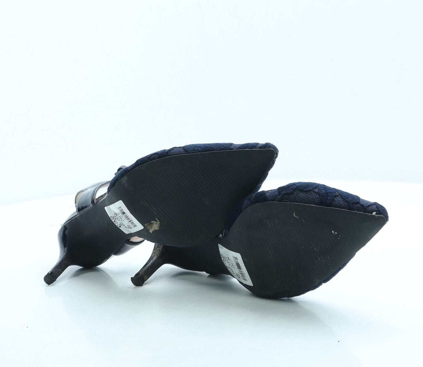 NEXT Womens Blue Polyester Slingback Heel UK 8 42