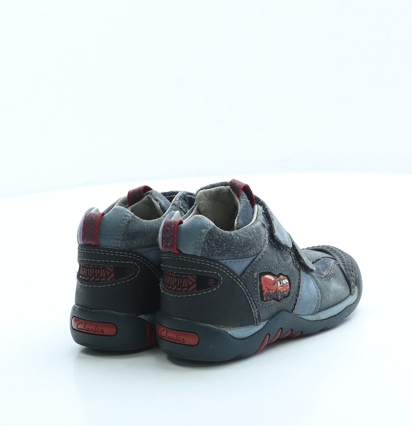 Clarks Boys Blue Polyester Trainer UK 8