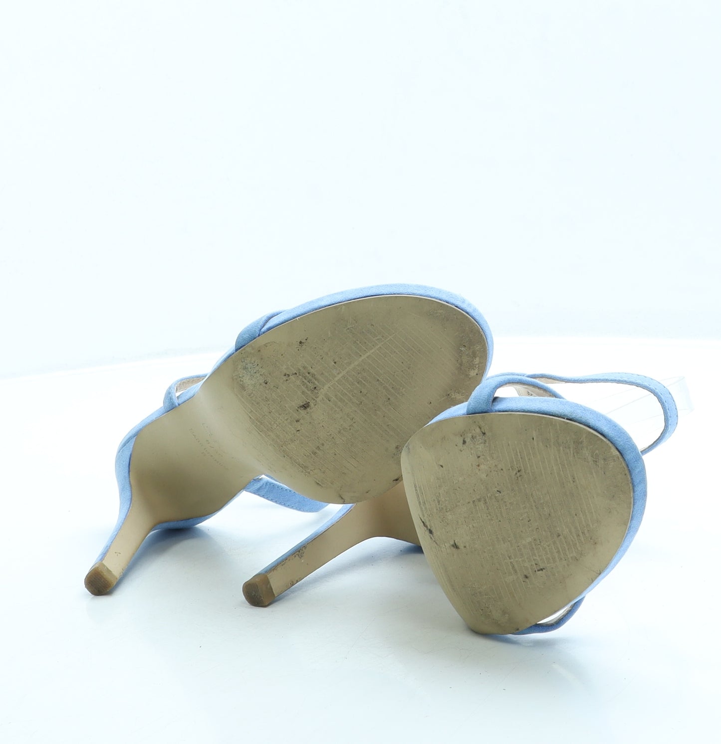 New Look Womens Blue Suede Strappy Heel UK 6 39