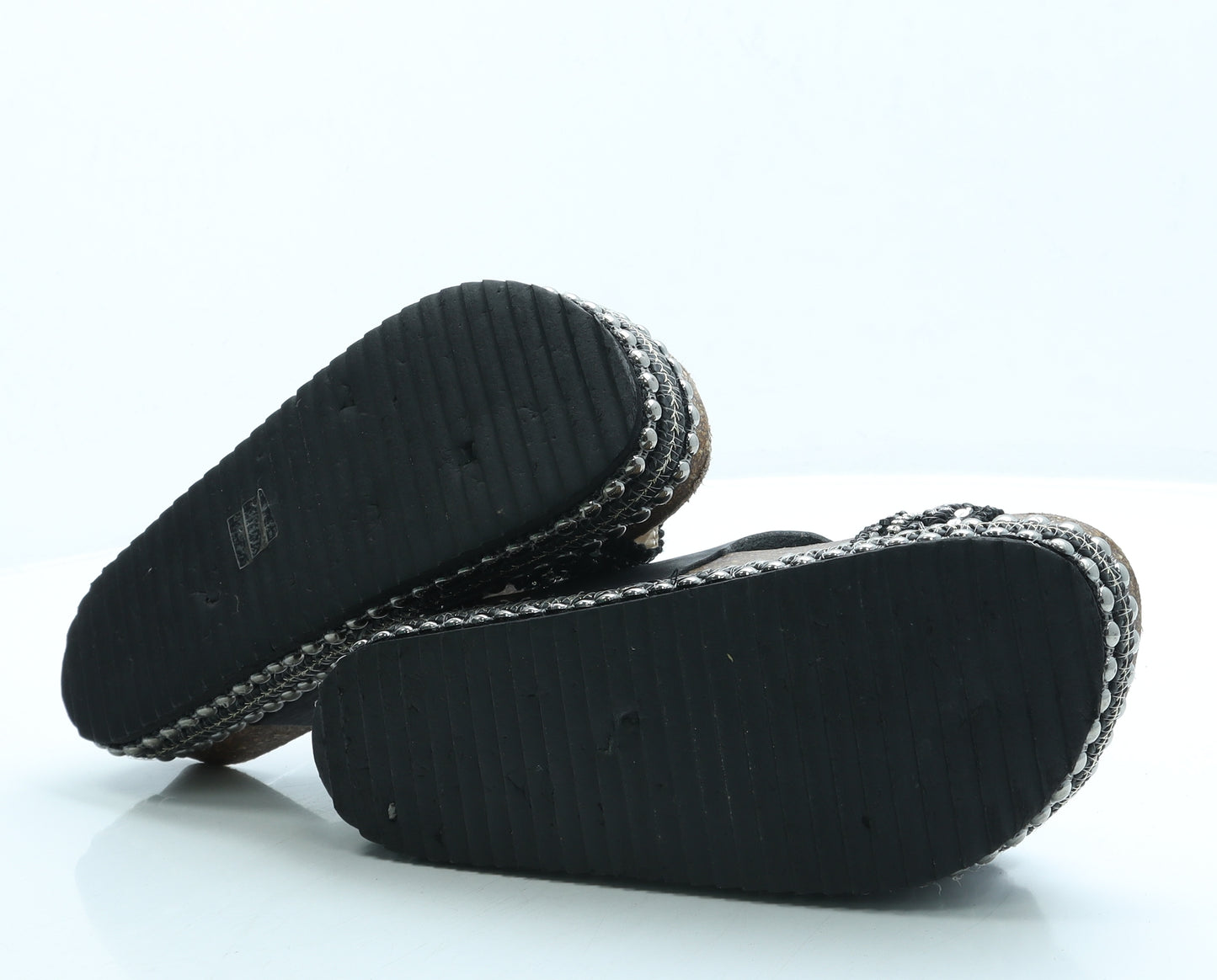 XTI Basic Womens Black Leather Slip On Sandal UK 6 39