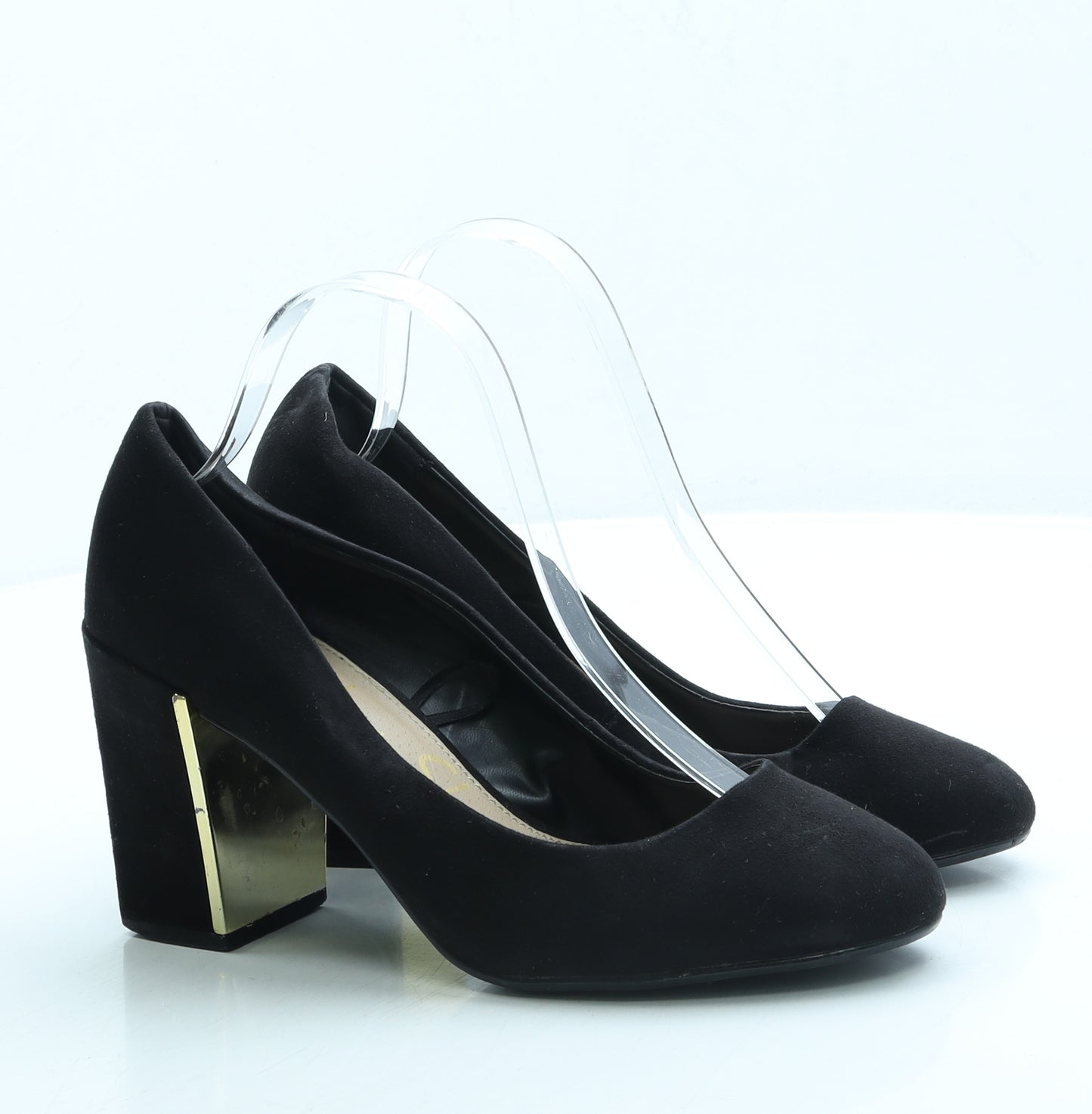 George Womens Black Suede Court Heel UK 6 39