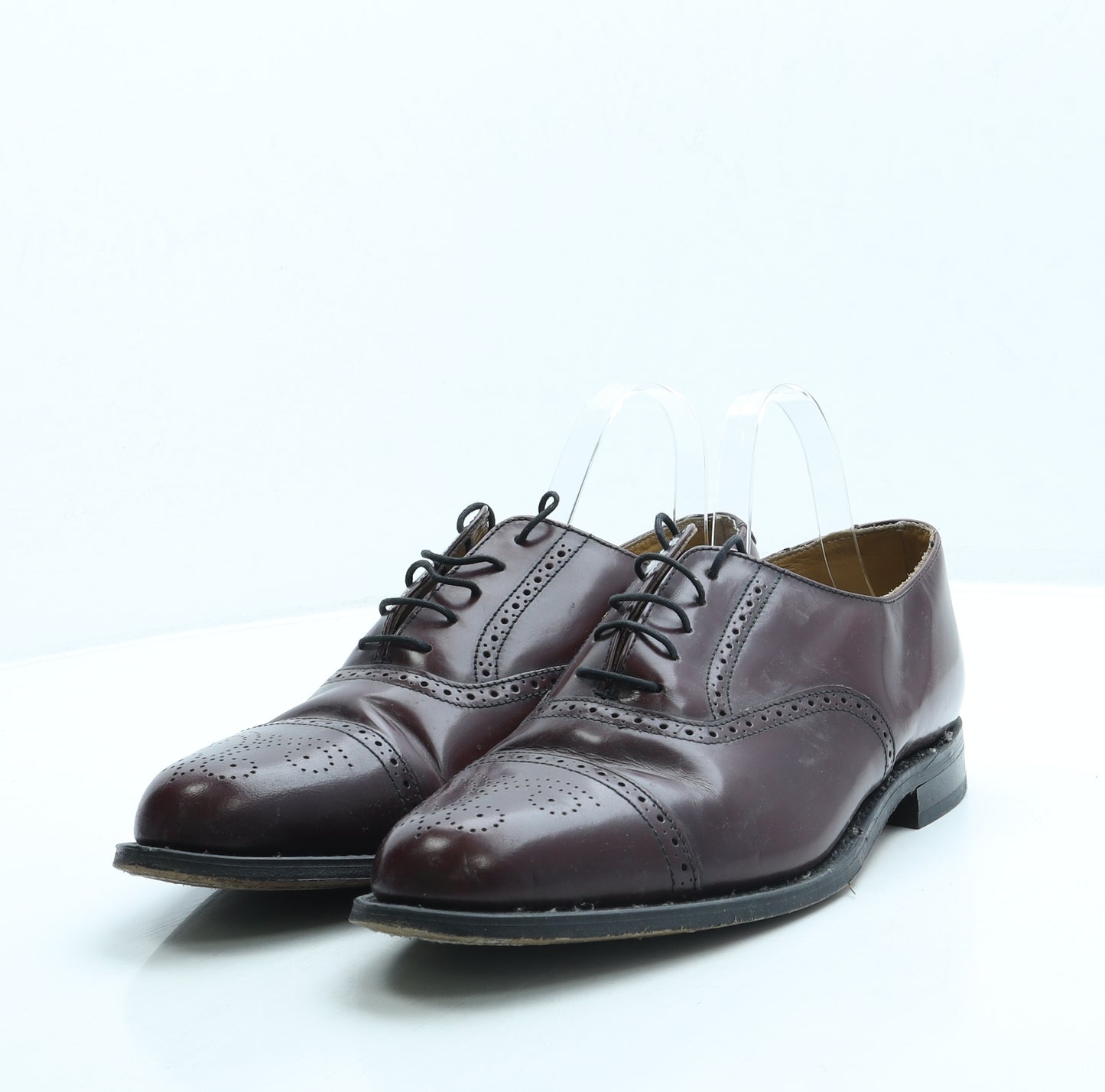 Catesby Mens Red Leather Brogue Dress UK 10