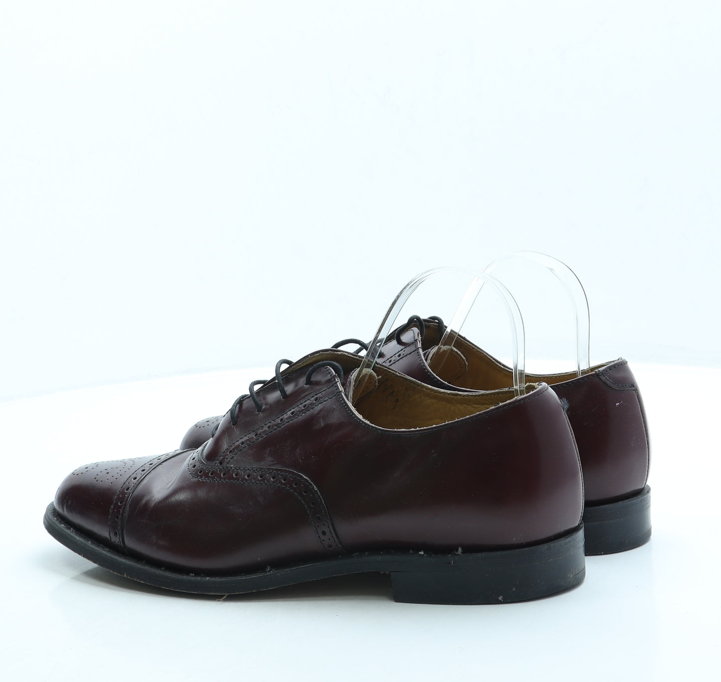 Catesby Mens Red Leather Brogue Dress UK 10