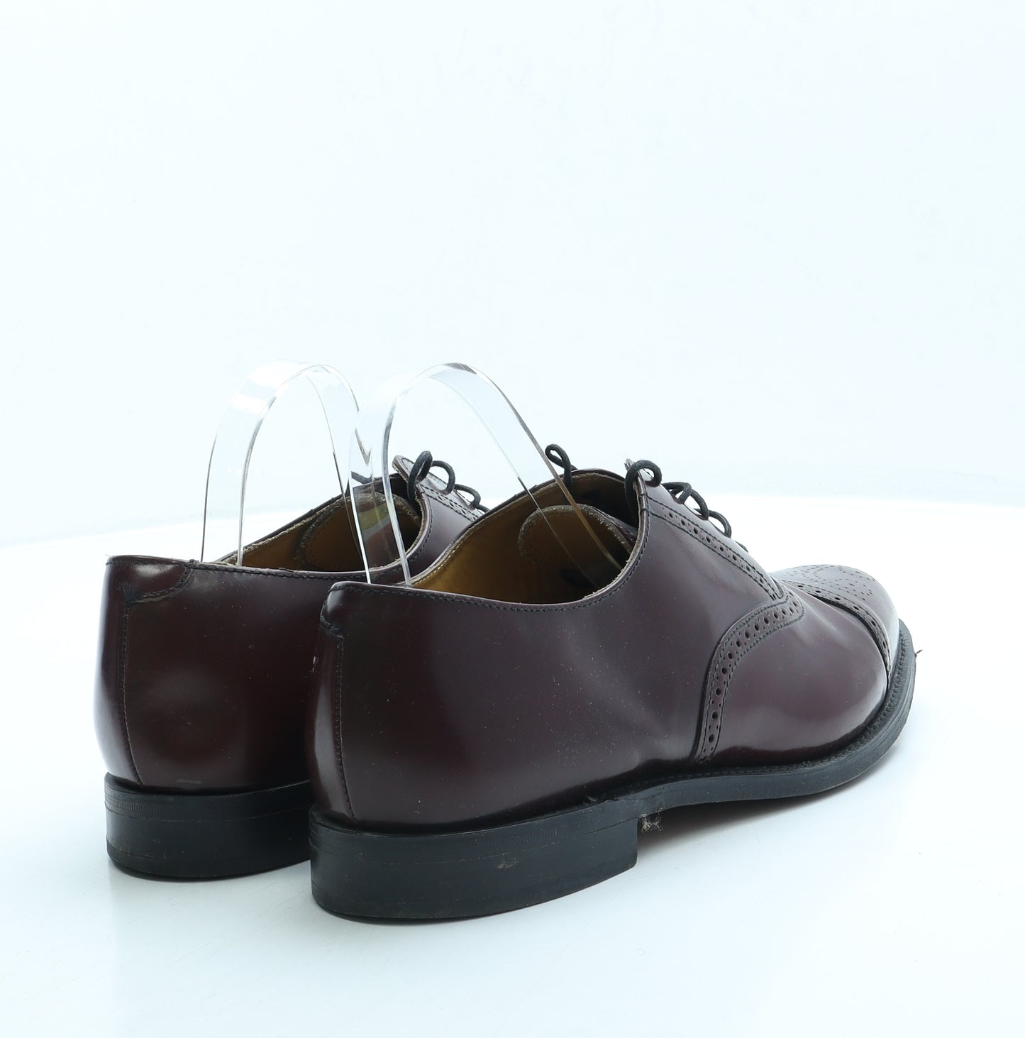 Catesby Mens Red Leather Brogue Dress UK 10