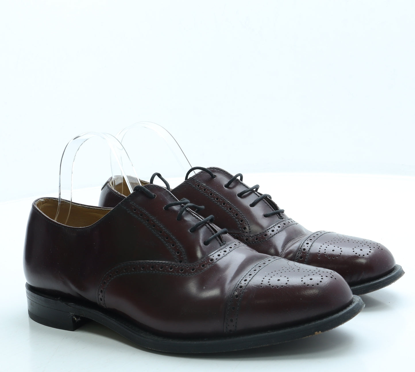 Catesby Mens Red Leather Brogue Dress UK 10