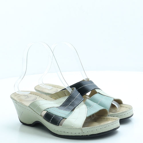 Lotus Womens Green Leather Mule Heel UK 6 39