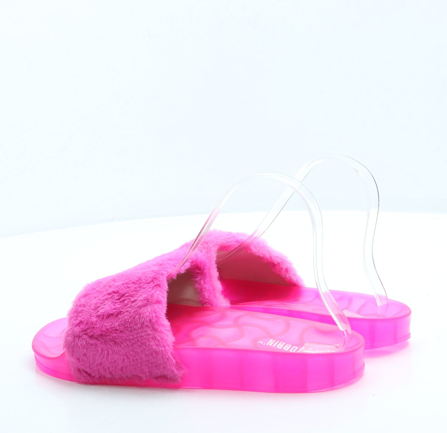 Cape Robbin Womens Pink Faux Fur Slip On Sandal UK 8 41