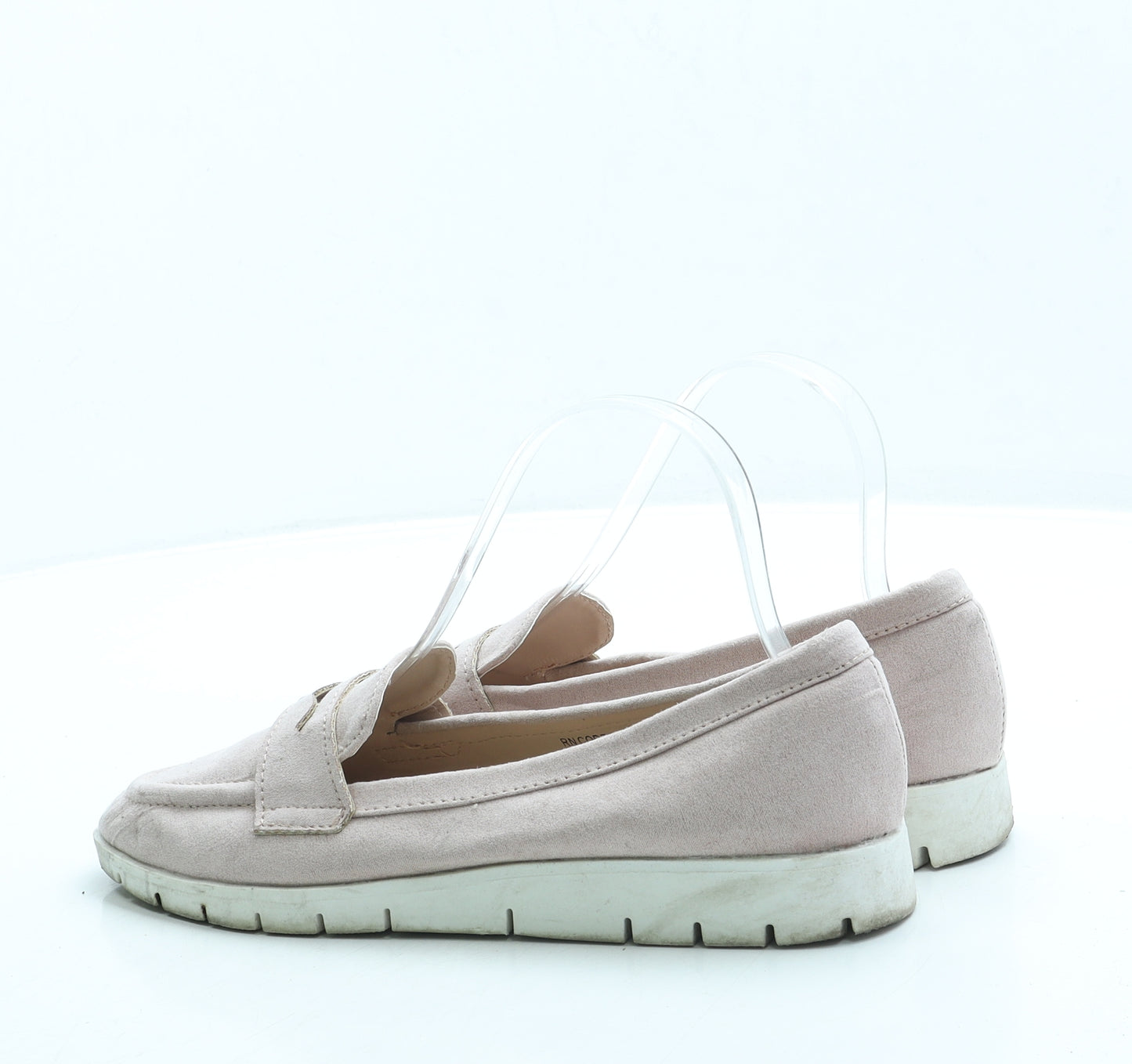 Primark Womens Pink Suede Loafer Flat UK 4 37