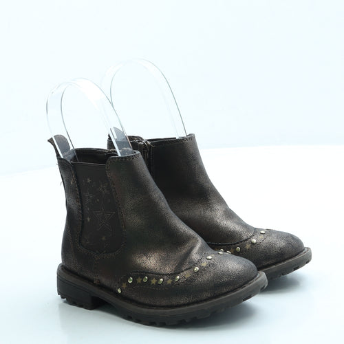 TU Girls Brown Leather Chukka Boot UK 8