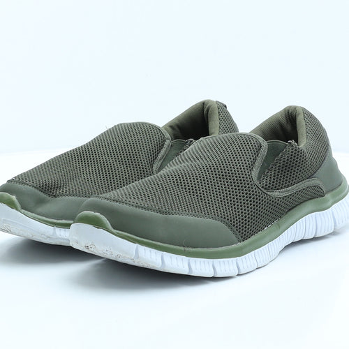 Cushion Walk Mens Green Polyester Trainer UK 12