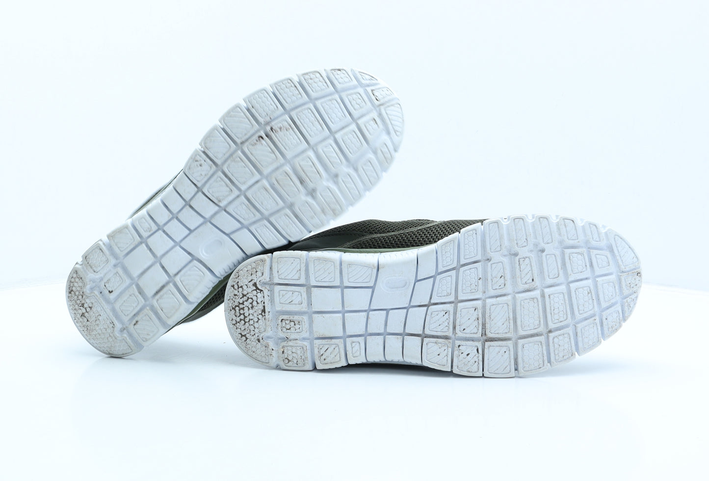 Cushion Walk Mens Green Polyester Trainer UK 12