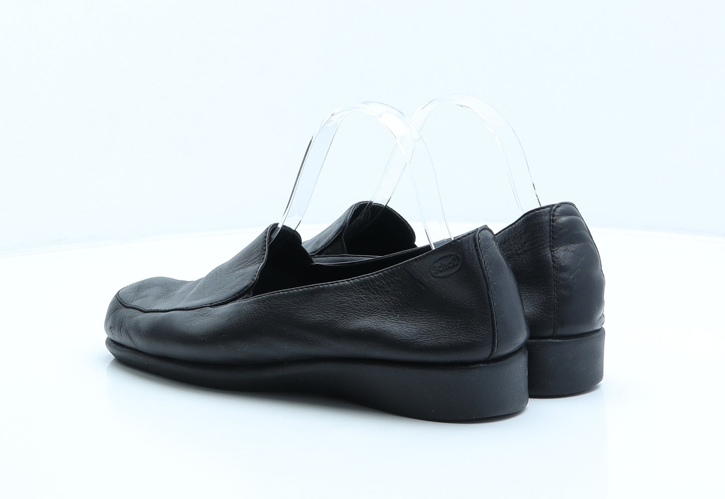 Scholl Womens Black Leather Loafer Flat UK 7 41