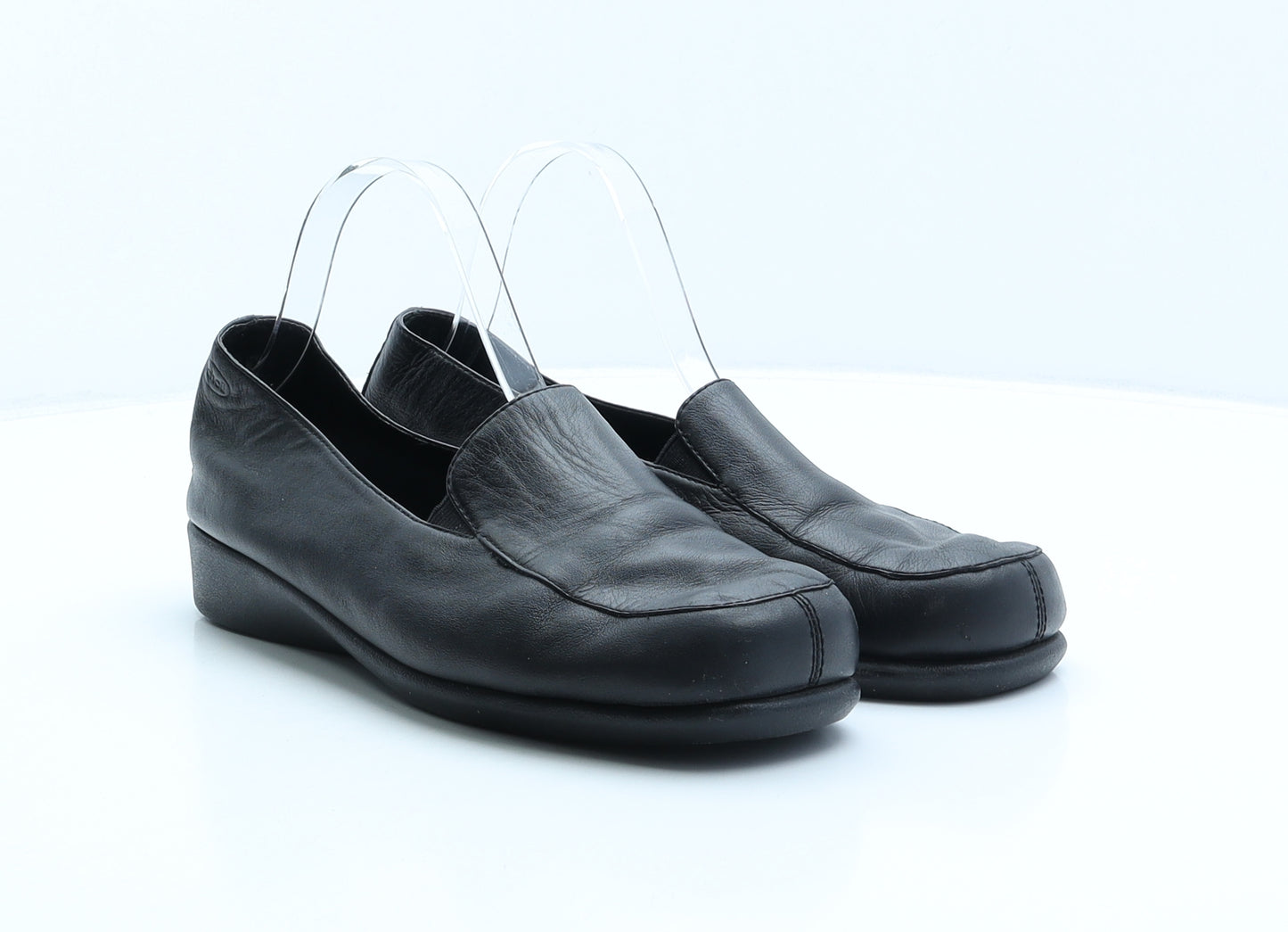 Scholl Womens Black Leather Loafer Flat UK 7 41