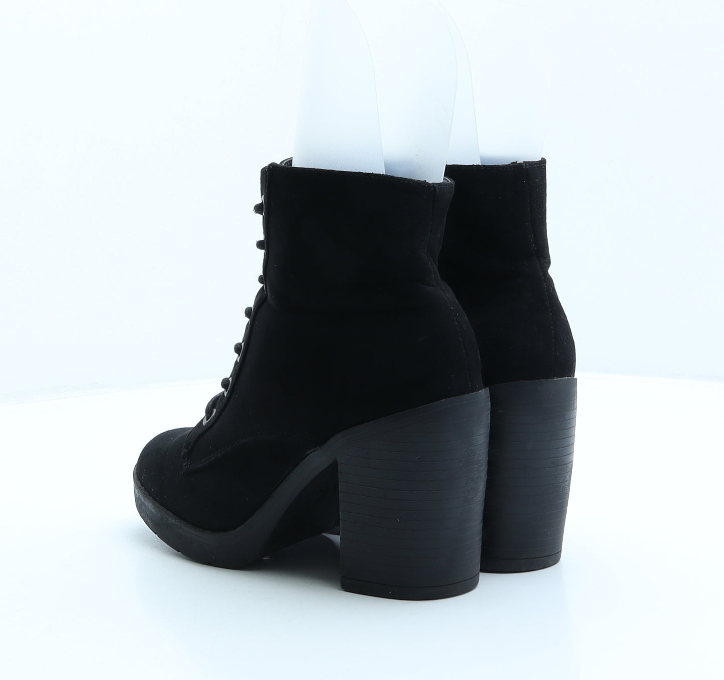 Primark Womens Black Polyester Bootie Boot UK 4 37