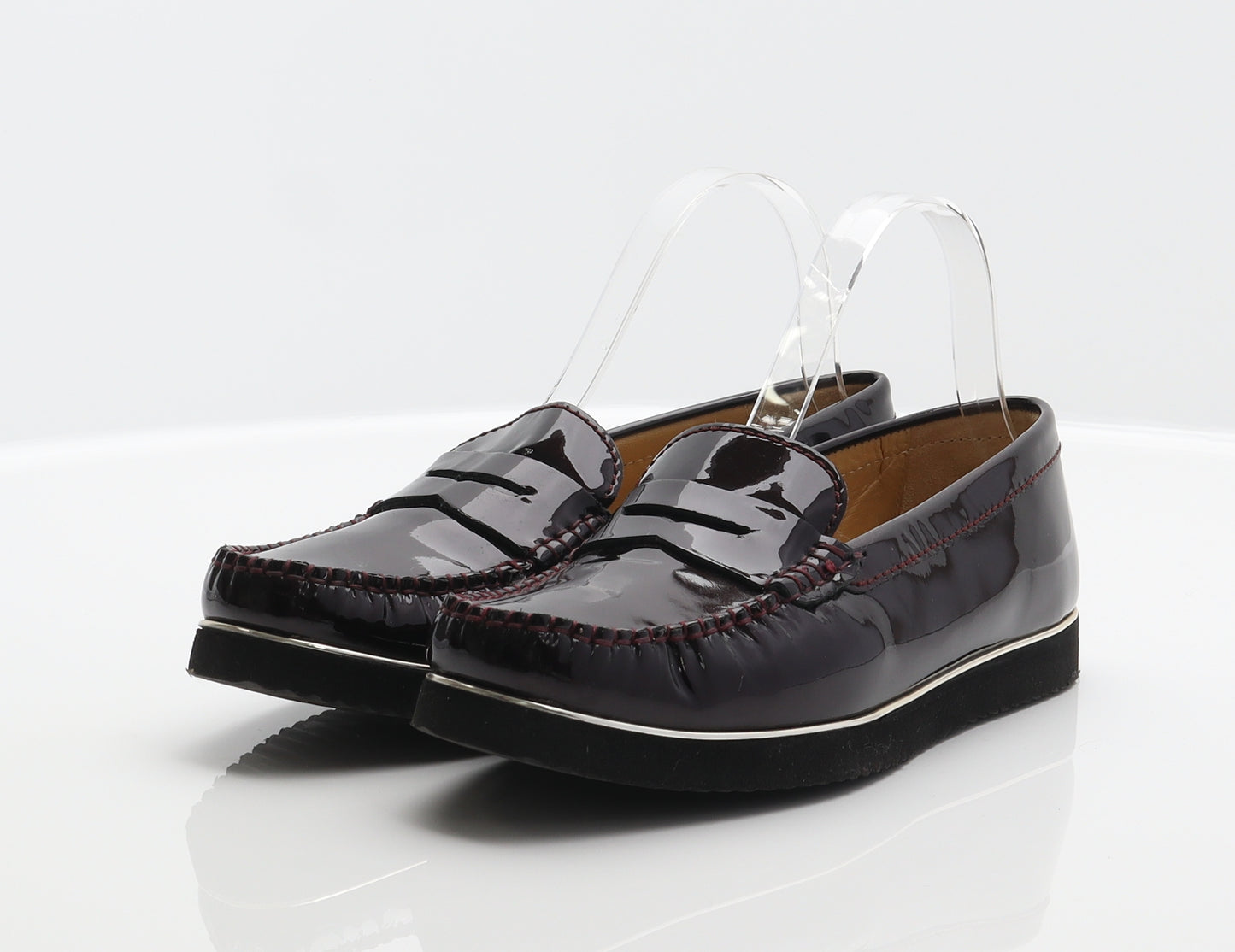 Van Dal Womens Black Patent Leather Loafer Flat UK 5 38