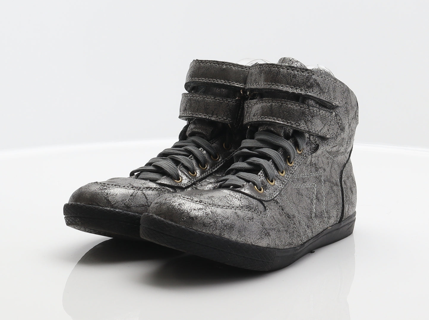 Chic Nana Womens Silver Flecked Synthetic Trainer UK 5 38