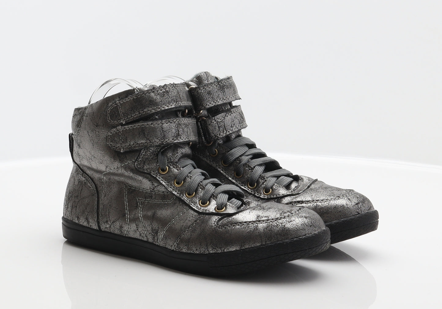 Chic Nana Womens Silver Flecked Synthetic Trainer UK 5 38