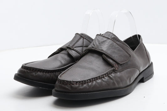 Preworn Mens Brown Leather Loafer Casual UK 9