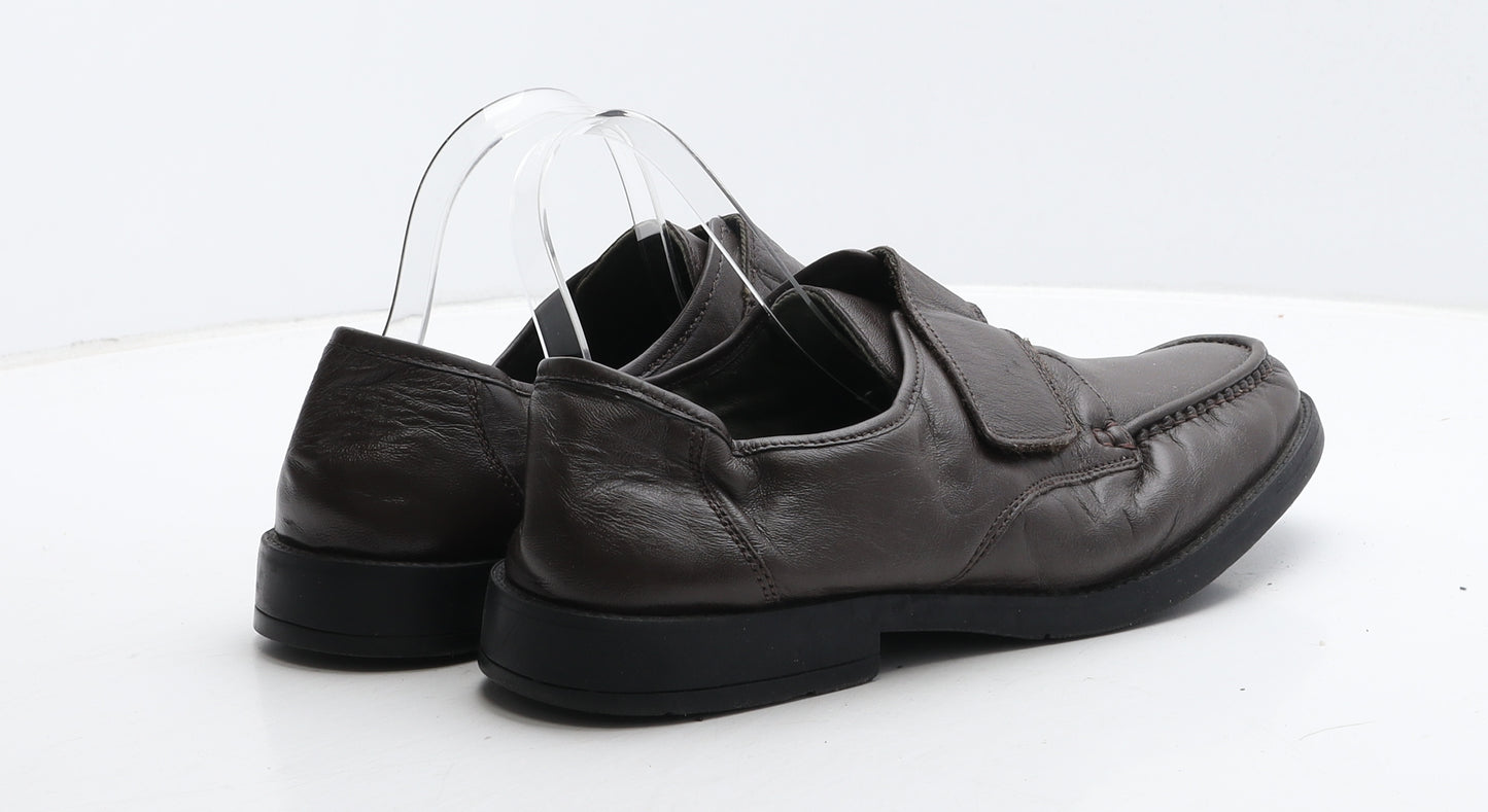 Preworn Mens Brown Leather Loafer Casual UK 9