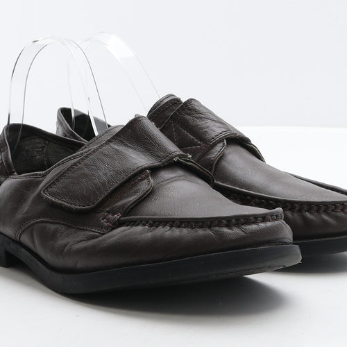Preworn Mens Brown Leather Loafer Casual UK 9