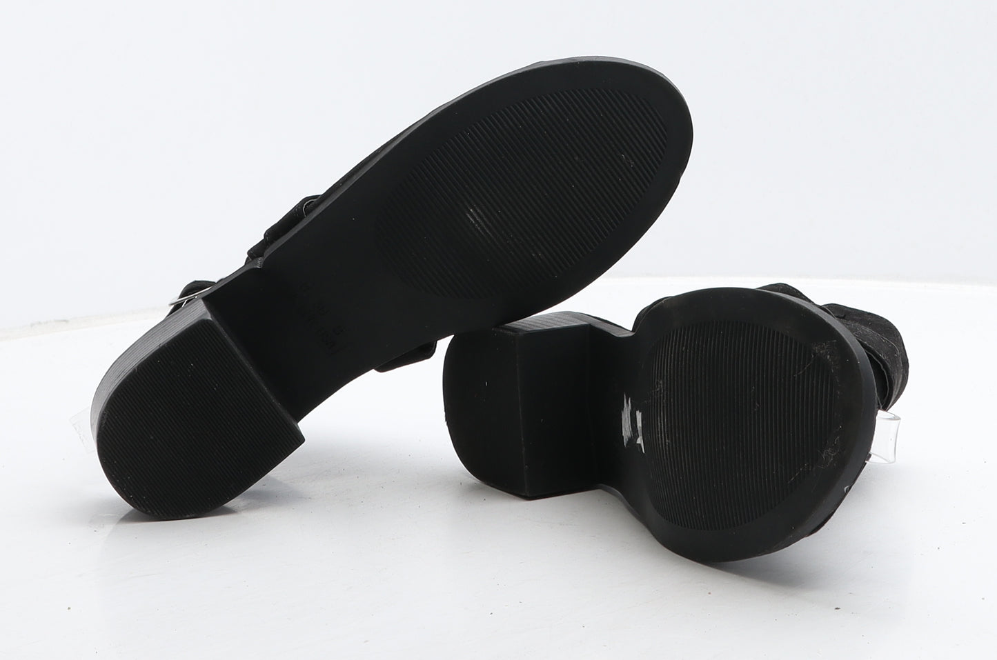 Primark Womens Black Suede Mule Heel UK 6 39