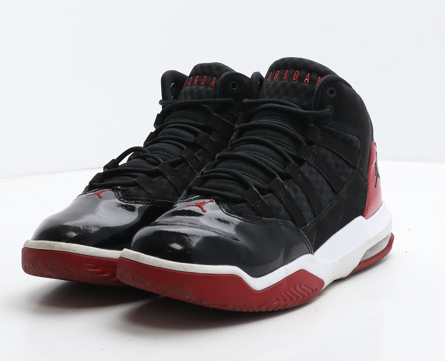 Jordan Boys Black Colourblock Vinyl Trainer UK 6 39