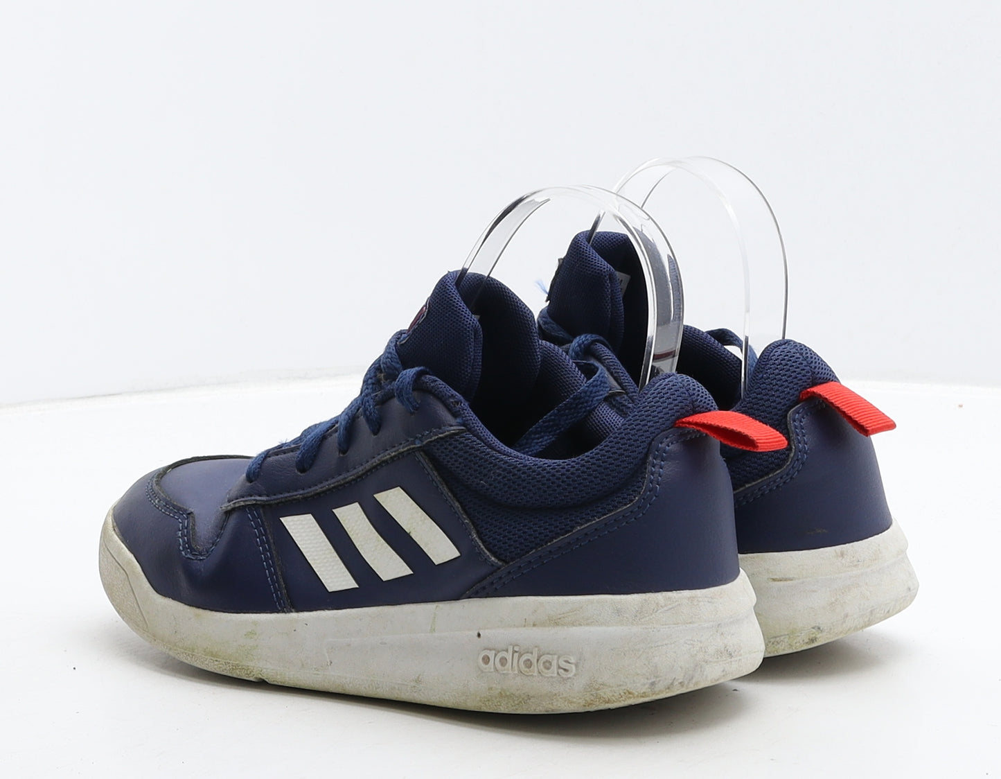 adidas Boys Blue Leather Trainer UK 2.5 35.5