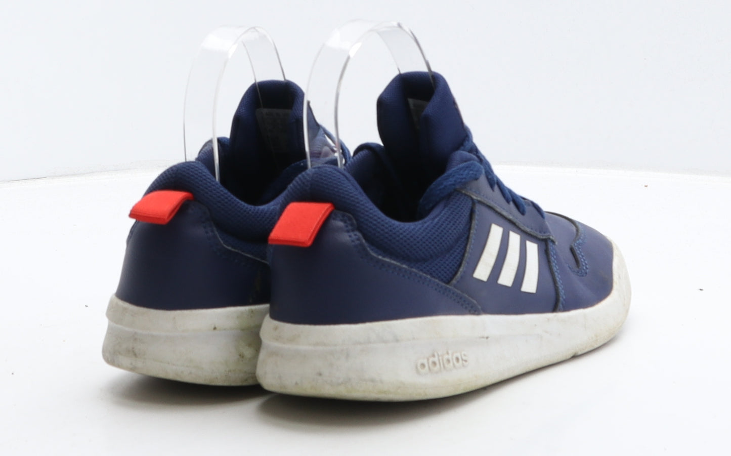 adidas Boys Blue Leather Trainer UK 2.5 35.5