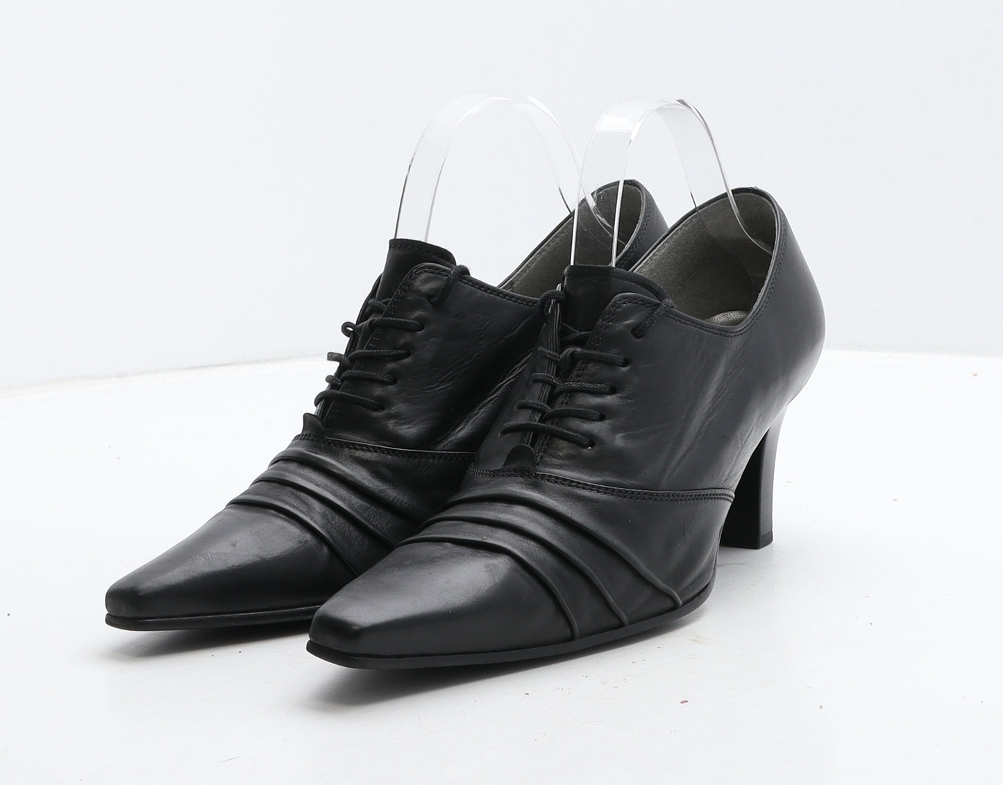 Gabor Womens Black Leather Court Heel UK 6