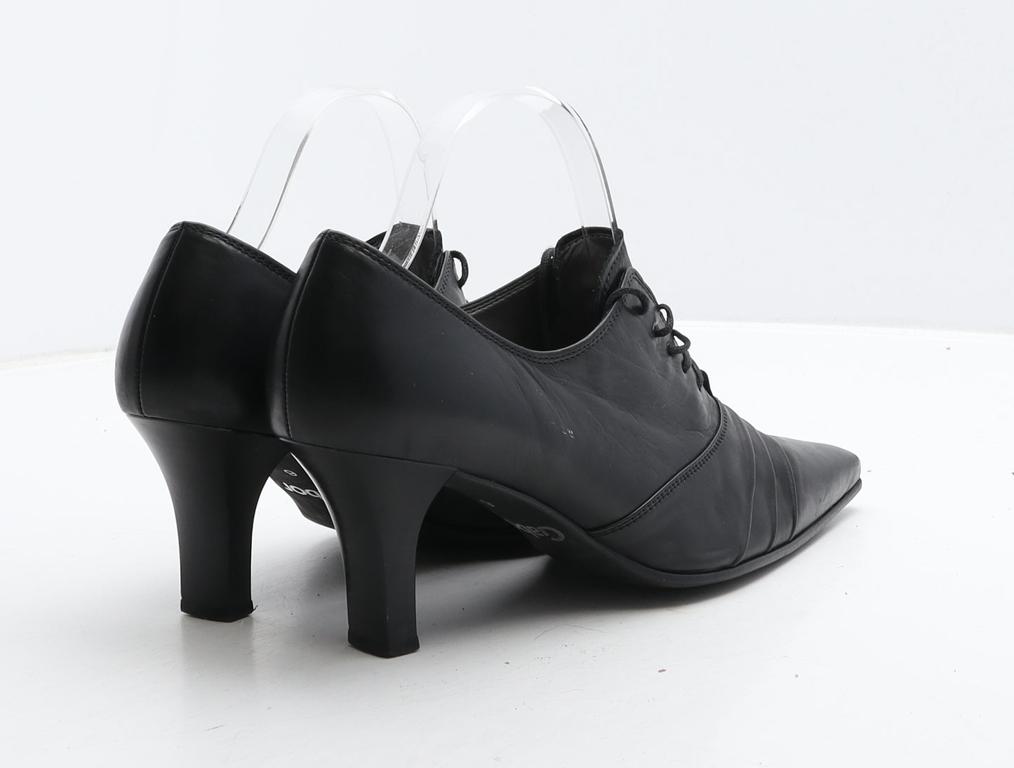 Gabor Womens Black Leather Court Heel UK 6