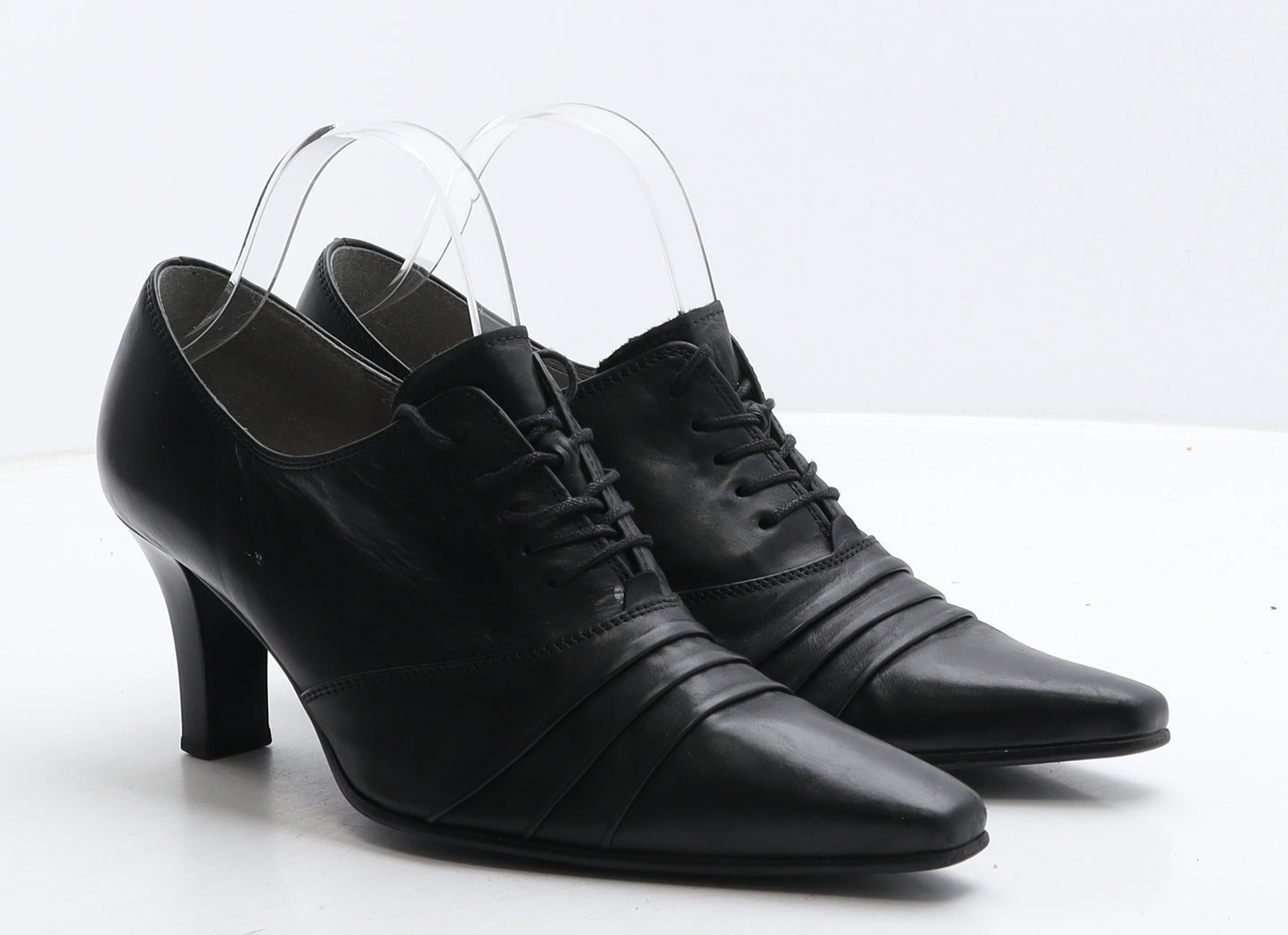 Gabor Womens Black Leather Court Heel UK 6