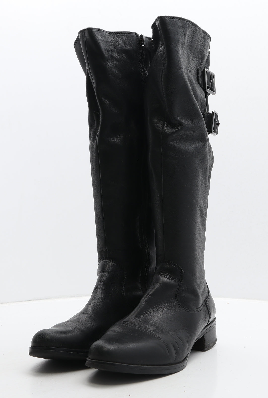 Clarks Womens Black Leather Slip On Boot UK 5.5 39