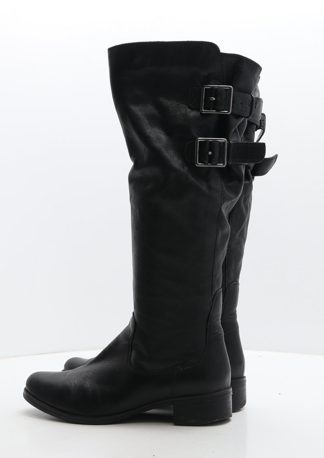 Clarks Womens Black Leather Slip On Boot UK 5.5 39