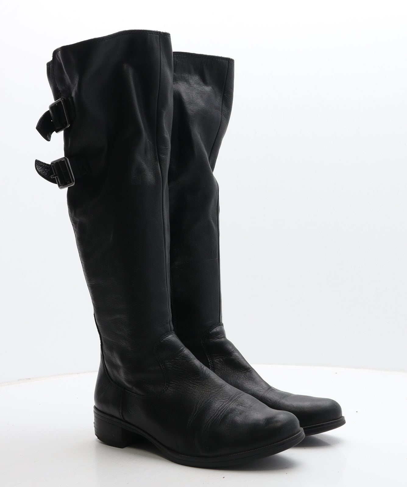 Clarks Womens Black Leather Slip On Boot UK 5.5 39