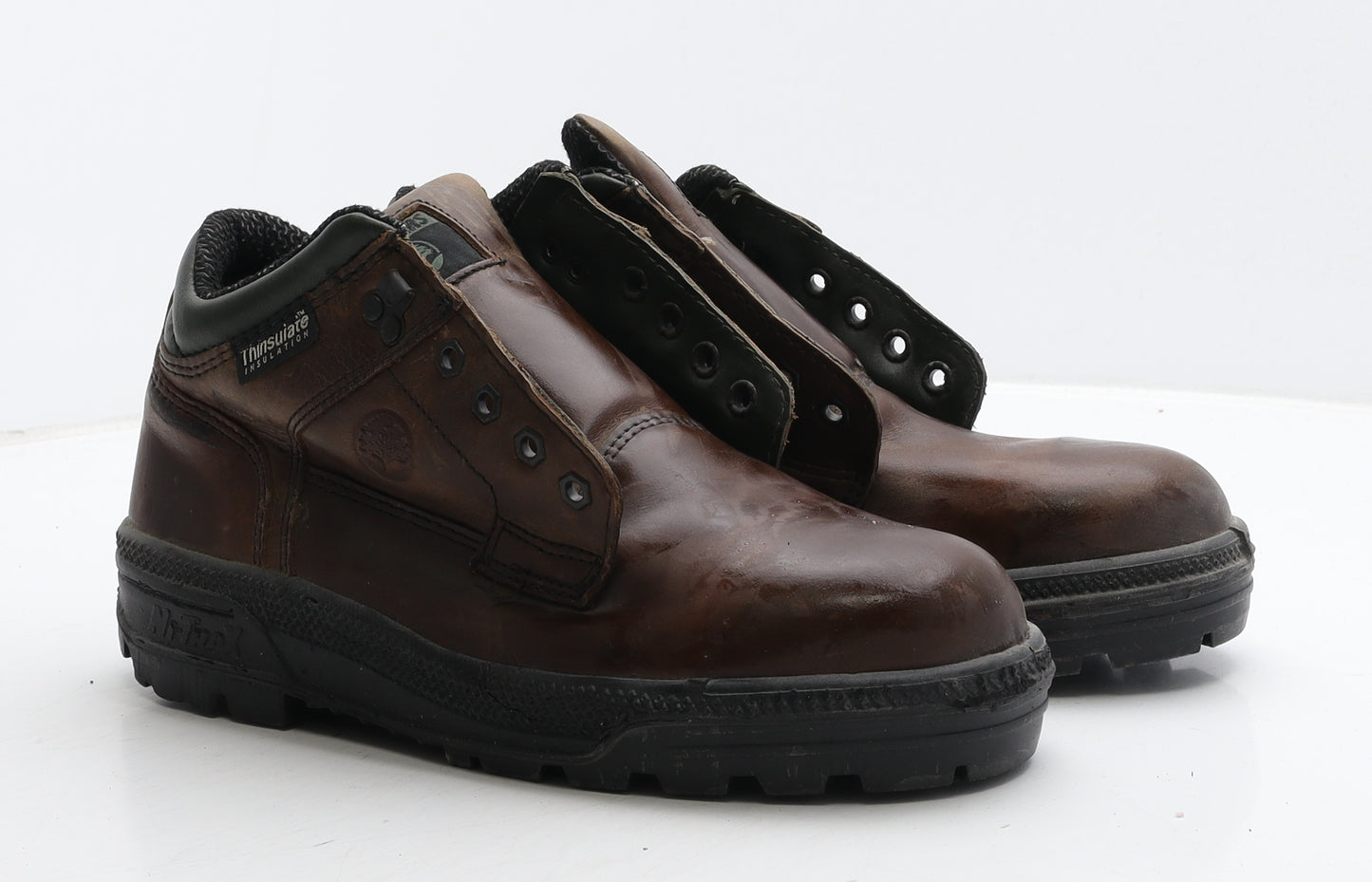 Foresters Mens Brown Leather Combat Boot UK 9 - Work Wear